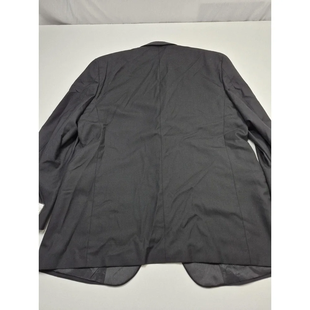 Giorgio Bissoni Suit Jacket Mens 48 Long Black Wool Tuxedo Notch Lapel Formal